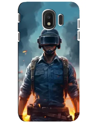 Чехол для Samsung Galaxy J4 2018 (SM-J400F) с картинкой «PUBG — реалистичный герой»