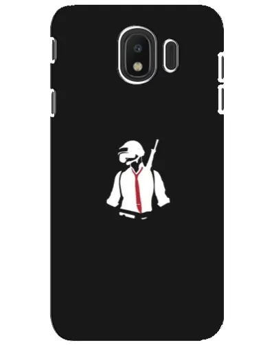 Чехол для Samsung Galaxy J4 2018 (SM-J400F) с картинкой «PUBG — силуэт воина»