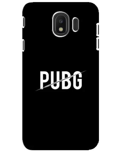 Чехол для Samsung Galaxy J4 2018 (SM-J400F) с картинкой «PUBG — белый логотип»