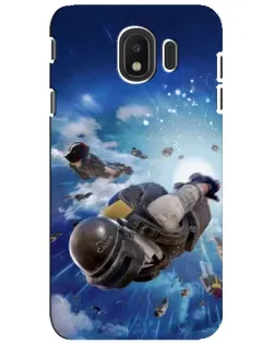 Чехол для Samsung Galaxy J4 2018 (SM-J400F) с картинкой «Десант PUBG — прыжок»