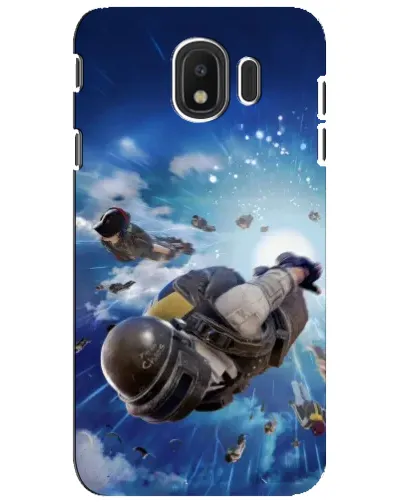 Чехол для Samsung Galaxy J4 2018 (SM-J400F) с картинкой «Десант PUBG — прыжок»