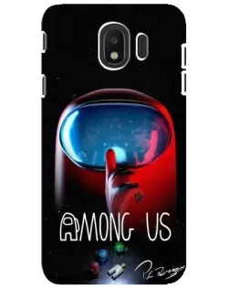 Чехол для Samsung Galaxy J4 2018 (SM-J400F) с картинкой «Красный импостер — макро» Чехол для Samsung Galaxy J4 2018 (SM-J400F) с картинкой «Красный импостер — макро»