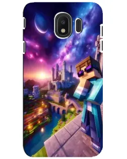 Чехол для Samsung Galaxy J4 2018 (SM-J400F) с картинкой «Стив и космос» Чехол для Samsung Galaxy J4 2018 (SM-J400F) с картинкой «Стив и космос»