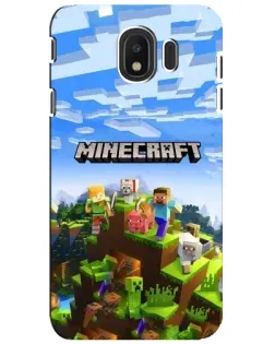 Чохол для Samsung Galaxy J4 2018 (SM-J400F) з картинкою «Minecraft класичний світ»