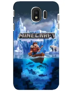 Чохол для Samsung Galaxy J4 2018 (SM-J400F) з картинкою «Minecraft льодянийсвіт»