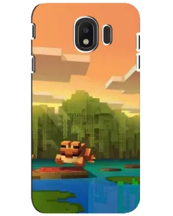 Чохол для Samsung Galaxy J4 2018 (SM-J400F) з картинкою «Майнкрафт захід сонця»