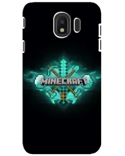 Чохол для Samsung Galaxy J4 2018 (SM-J400F) з картинкою «Minecraft Diamond лого»