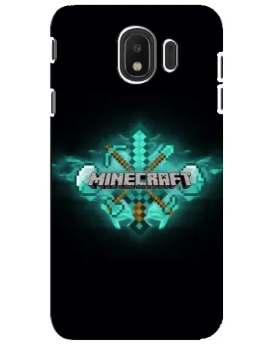 Чехол для Samsung Galaxy J4 2018 (SM-J400F) с картинкой «Minecraft Diamond лого» Чехол для Samsung Galaxy J4 2018 (SM-J400F) с картинкой «Minecraft Diamond лого»
