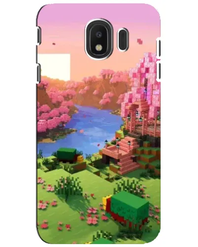 Чехол для Samsung Galaxy J4 2018 (SM-J400F) с картинкой «Розовое дерево Minecraft» Чехол для Samsung Galaxy J4 2018 (SM-J400F) с картинкой «Розовое дерево Minecraft»