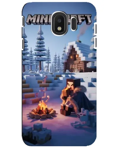 Чехол для Samsung Galaxy J4 2018 (SM-J400F) с картинкой «Зимний Minecraft» Чехол для Samsung Galaxy J4 2018 (SM-J400F) с картинкой «Зимний Minecraft»