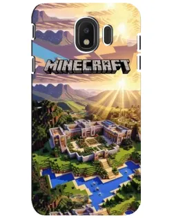 Чохол для Samsung Galaxy J4 2018 (SM-J400F) з картинкою «Minecraft панорама»