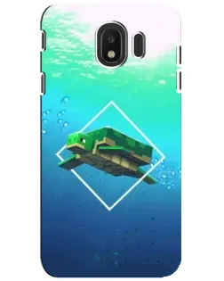 Чохол для Samsung Galaxy J4 2018 (SM-J400F) з картинкою «Черепаха Minecraft»