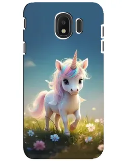 Чехол для Samsung Galaxy J4 2018 (SM-J400F) с картинкой «Единорог на поляне» Чехол для Samsung Galaxy J4 2018 (SM-J400F) с картинкой «Единорог на поляне»