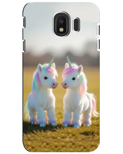 Чехол для Samsung Galaxy J4 2018 (SM-J400F) с картинкой «Пара единорогов»