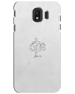 Чохол для Samsung Galaxy J4 2018 (SM-J400F) з картинкою «Івана 3:16 Хрест» Чохол для Samsung Galaxy J4 2018 (SM-J400F) з картинкою «Івана 3:16 Хрест»