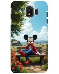 Чохол для Samsung Galaxy J4 2018 (SM-J400F) з картинкою «Міккі на лавці» Чохол для Samsung Galaxy J4 2018 (SM-J400F) з картинкою «Міккі на лавці»
