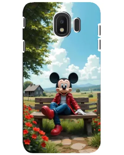 Чохол для Samsung Galaxy J4 2018 (SM-J400F) з картинкою «Міккі на лавці» Чохол для Samsung Galaxy J4 2018 (SM-J400F) з картинкою «Міккі на лавці»