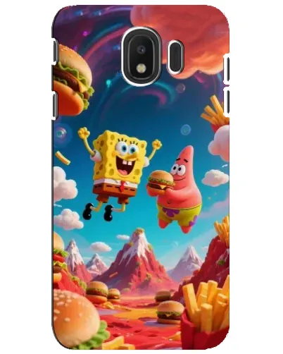 Чехол для Samsung Galaxy J4 2018 (SM-J400F) с картинкой «Космический фастфуд» Чехол для Samsung Galaxy J4 2018 (SM-J400F) с картинкой «Космический фастфуд»