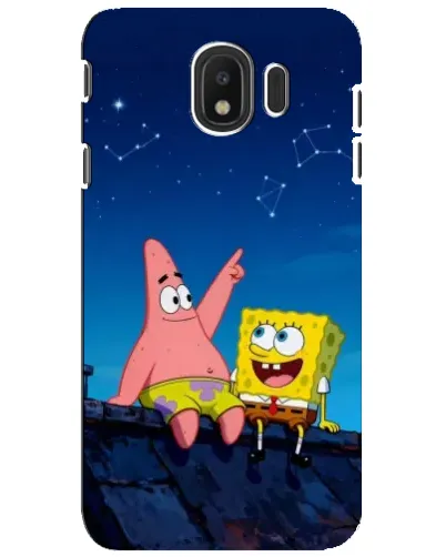 Чехол для Samsung Galaxy J4 2018 (SM-J400F) с картинкой «Губка Боб и Патрик ночью» Чехол для Samsung Galaxy J4 2018 (SM-J400F) с картинкой «Губка Боб и Патрик ночью»