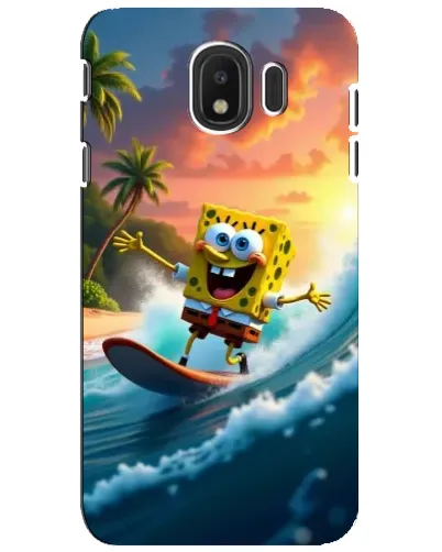 Чехол для Samsung Galaxy J4 2018 (SM-J400F) с картинкой «Губка Боб серфингист» Чехол для Samsung Galaxy J4 2018 (SM-J400F) с картинкой «Губка Боб серфингист»