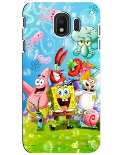 Чехол для Samsung Galaxy J4 2018 (SM-J400F) с картинкой «Губка Боб и друзья» Чехол для Samsung Galaxy J4 2018 (SM-J400F) с картинкой «Губка Боб и друзья»