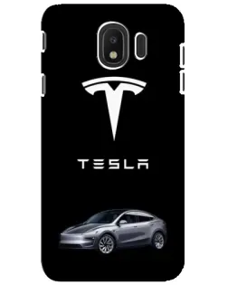 Чохол для Samsung Galaxy J4 2018 (SM-J400F) з картинкою «Tesla Model Y»
