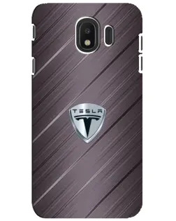 Чохол для Samsung Galaxy J4 2018 (SM-J400F) з картинкою «Металева текстура Tesla»
