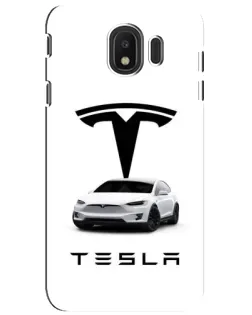 Чохол для Samsung Galaxy J4 2018 (SM-J400F) з картинкою «Tesla White Style»