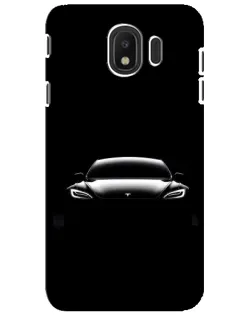 Чохол для Samsung Galaxy J4 2018 (SM-J400F) з картинкою «Фари Tesla Night»