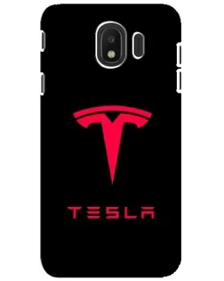 Чохол для Samsung Galaxy J4 2018 (SM-J400F) з картинкою «Tesla Red Logo»