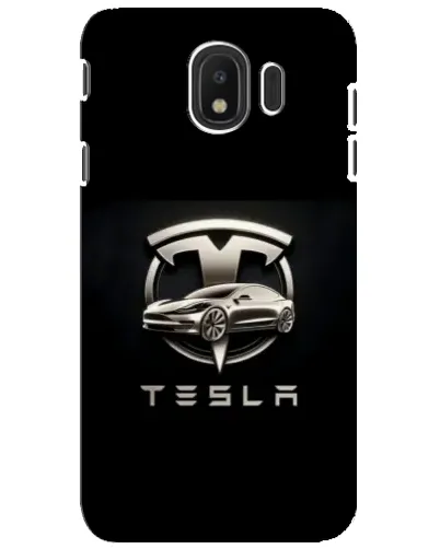 Чехол для Samsung Galaxy J4 2018 (SM-J400F) с картинкой «Tesla — серебристое авто» Чехол для Samsung Galaxy J4 2018 (SM-J400F) с картинкой «Tesla — серебристое авто»
