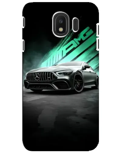 Чехол для Samsung Galaxy J4 2018 (SM-J400F) с картинкой «Темный Mercedes AMG»