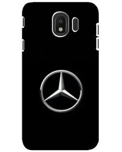Чехол для Samsung Galaxy J4 2018 (SM-J400F) с картинкой «Mercedes классический лого»