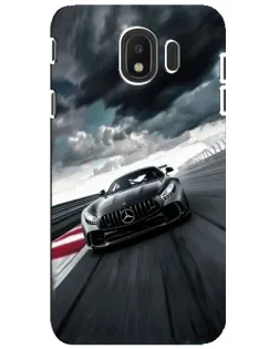 Чехол для Samsung Galaxy J4 2018 (SM-J400F) с картинкой «Гоночный Mercedes AMG»