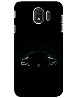 Чехол для Samsung Galaxy J4 2018 (SM-J400F) с картинкой «Mercedes — силуэт авто» Чехол для Samsung Galaxy J4 2018 (SM-J400F) с картинкой «Mercedes — силуэт авто»