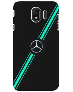 Чехол для Samsung Galaxy J4 2018 (SM-J400F) с картинкой «Спортивные линии Mercedes» Чехол для Samsung Galaxy J4 2018 (SM-J400F) с картинкой «Спортивные линии Mercedes»