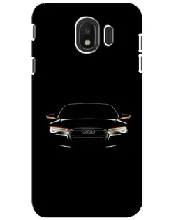 Чехол для Samsung Galaxy J4 2018 (SM-J400F) с картинкой «Audi — ночной контур» Чехол для Samsung Galaxy J4 2018 (SM-J400F) с картинкой «Audi — ночной контур»