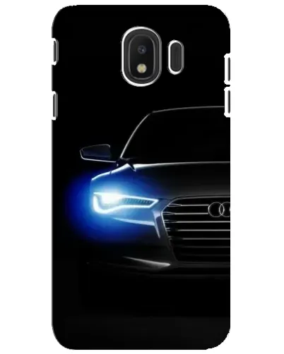 Чехол для Samsung Galaxy J4 2018 (SM-J400F) с картинкой «Неоновый взгляд Audi» Чехол для Samsung Galaxy J4 2018 (SM-J400F) с картинкой «Неоновый взгляд Audi»