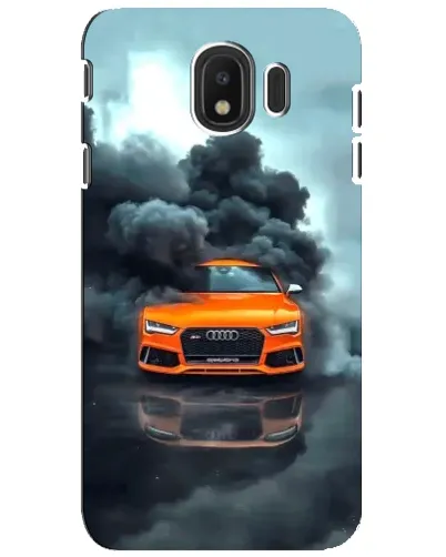 Чехол для Samsung Galaxy J4 2018 (SM-J400F) с картинкой «Audi в облаках дыма» Чехол для Samsung Galaxy J4 2018 (SM-J400F) с картинкой «Audi в облаках дыма»