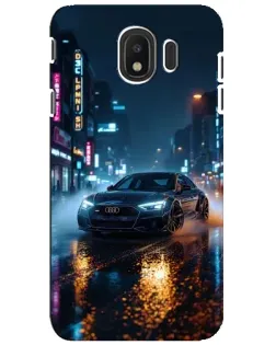 Чехол для Samsung Galaxy J4 2018 (SM-J400F) с картинкой «Ночной город и Audi» Чехол для Samsung Galaxy J4 2018 (SM-J400F) с картинкой «Ночной город и Audi»