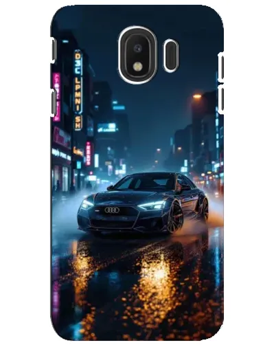 Чехол для Samsung Galaxy J4 2018 (SM-J400F) с картинкой «Ночной город и Audi» Чехол для Samsung Galaxy J4 2018 (SM-J400F) с картинкой «Ночной город и Audi»
