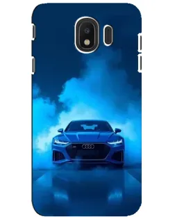 Чехол для Samsung Galaxy J4 2018 (SM-J400F) с картинкой «Audi — голубая энергия» Чехол для Samsung Galaxy J4 2018 (SM-J400F) с картинкой «Audi — голубая энергия»