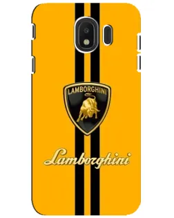 Чехол для Samsung Galaxy J4 2018 (SM-J400F) с картинкой «Lamborghini Stripe желтый» Чехол для Samsung Galaxy J4 2018 (SM-J400F) с картинкой «Lamborghini Stripe желтый»