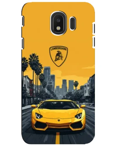 Чехол для Samsung Galaxy J4 2018 (SM-J400F) с картинкой «Желтый Lamborghini город» Чехол для Samsung Galaxy J4 2018 (SM-J400F) с картинкой «Желтый Lamborghini город»