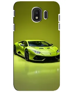 Чохол для Samsung Galaxy J4 2018 (SM-J400F) з картинкою «Салатовий Lamborghini Huracan»