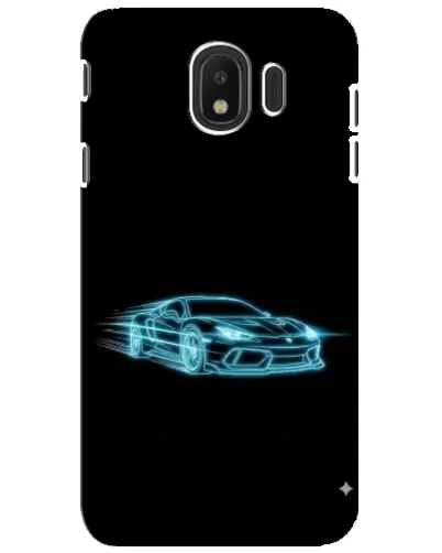 Чехол для Samsung Galaxy J4 2018 (SM-J400F) с картинкой «Неоновый контур Lamborghini» Чехол для Samsung Galaxy J4 2018 (SM-J400F) с картинкой «Неоновый контур Lamborghini»