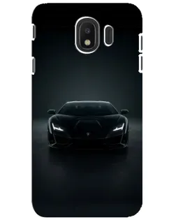 Чохол для Samsung Galaxy J4 2018 (SM-J400F) з картинкою «Чорний Lamborghini Aventador»