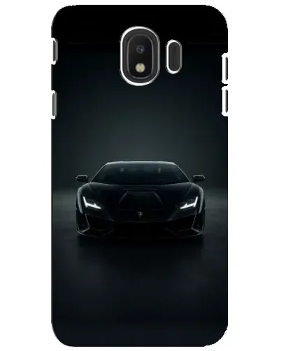 Чехол для Samsung Galaxy J4 2018 (SM-J400F) с картинкой «Черный Lamborghini Aventador» Чехол для Samsung Galaxy J4 2018 (SM-J400F) с картинкой «Черный Lamborghini Aventador»