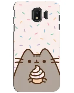 Чехол для Samsung Galaxy J4 2018 (SM-J400F) с картинкой «Пушин с кексом»