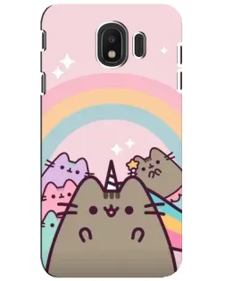 Чехол для Samsung Galaxy J4 2018 (SM-J400F) с картинкой «Единорог Pusheen»